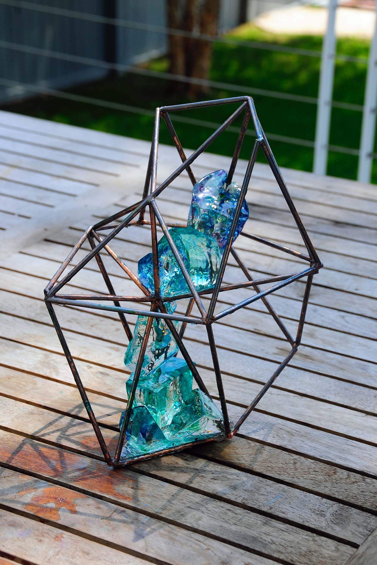 Crystal Geometric Sculpture