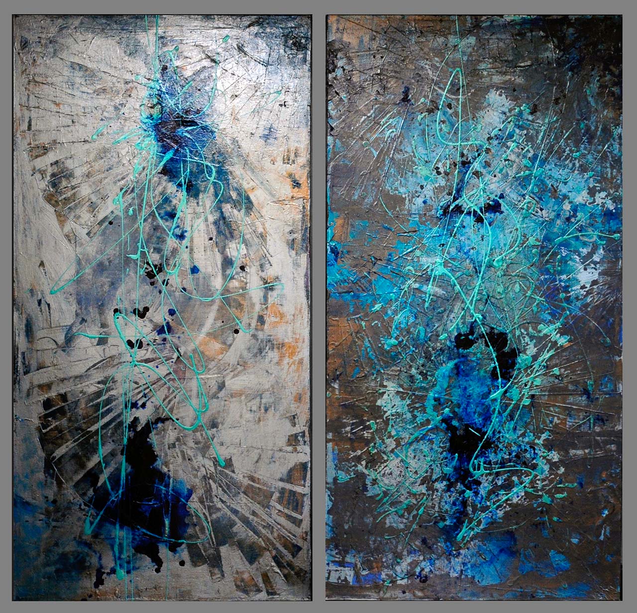 Abstract Diptych
