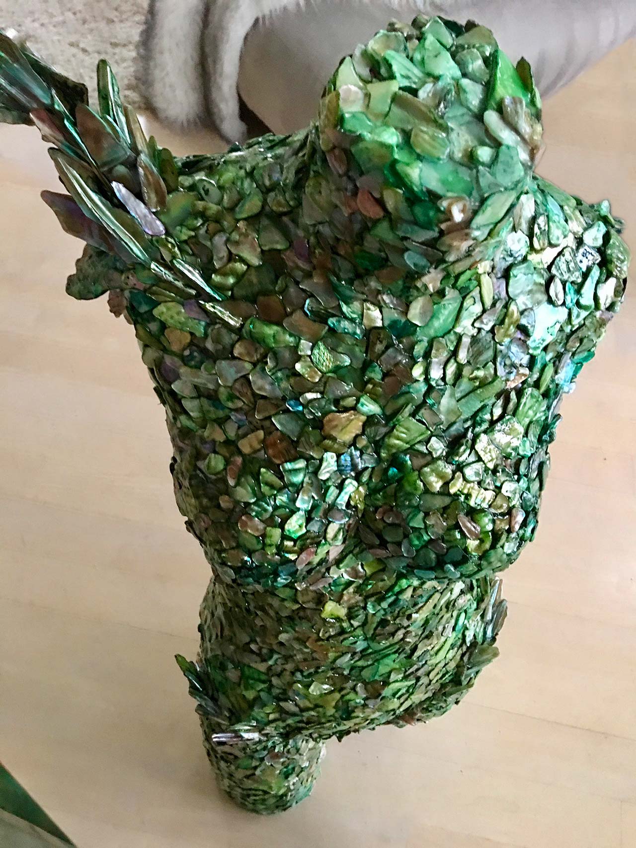 Green Mother of Pearl Torso