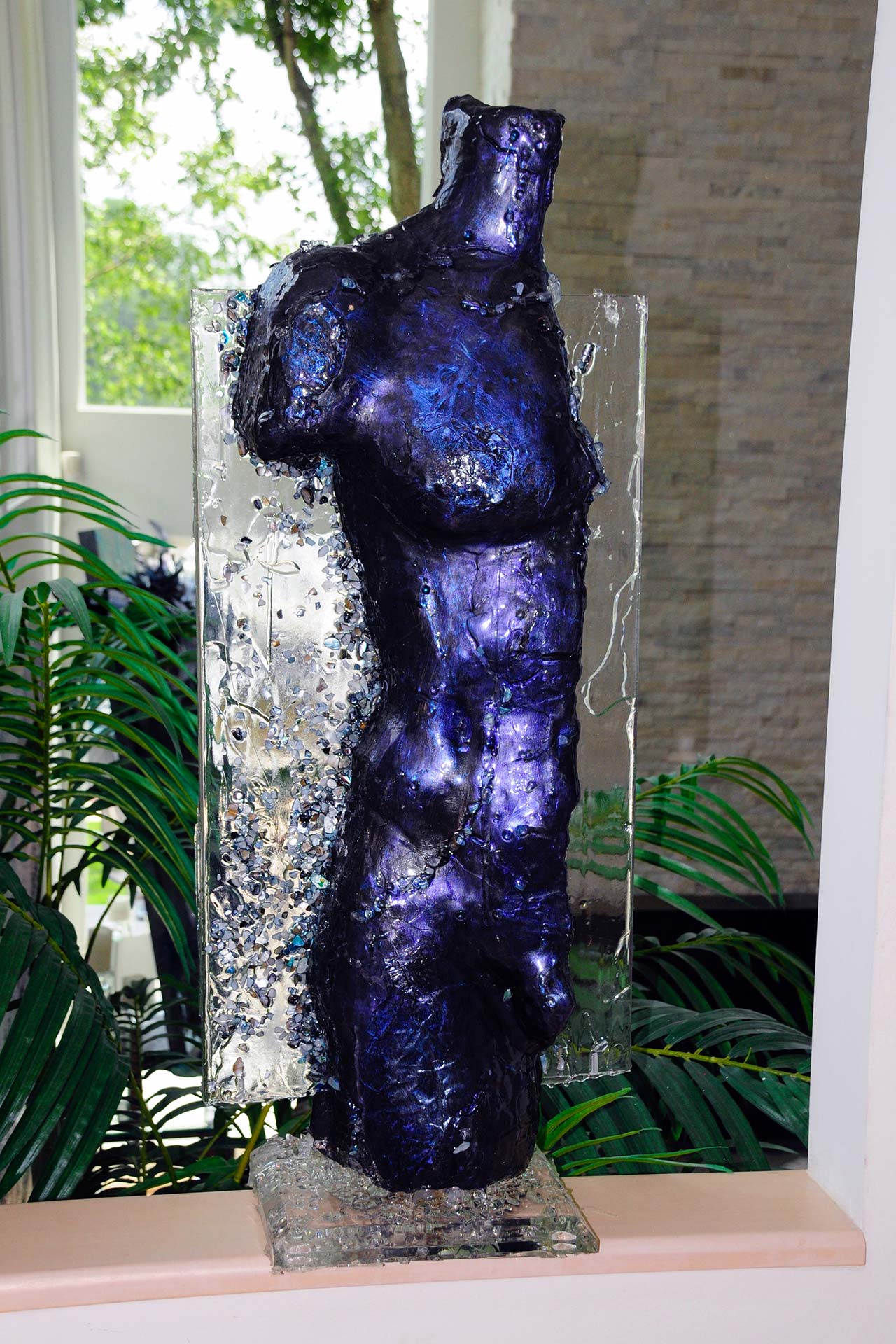 Purple Metallic Geode Torso