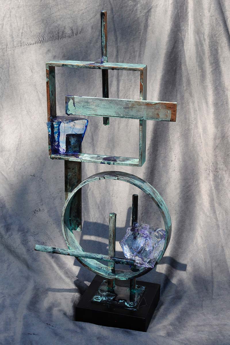 Geometric Metal Sculpture