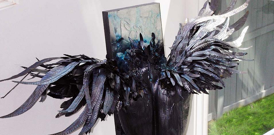 Icarus abstract metal sculpture wings Icarus abstract metal sculpture wings