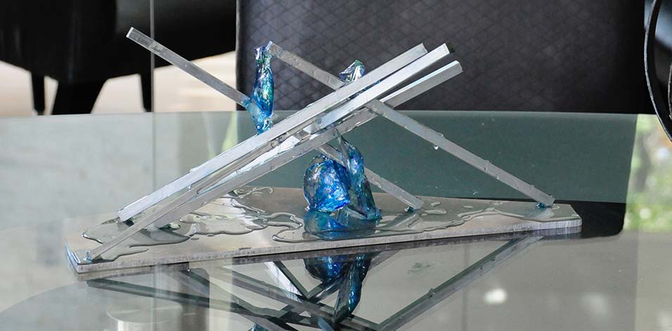 Metal Bar Sculpture